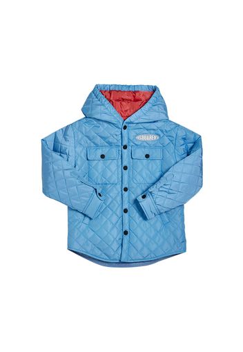 Hooded Quilted Nylon Jacket