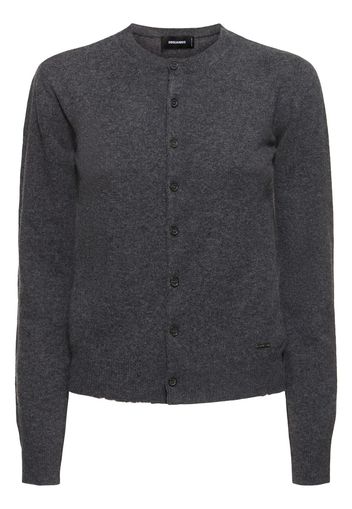 Virgin Wool Knit Cardigan