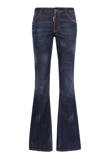 Medium Rise Denim Flared Jeans