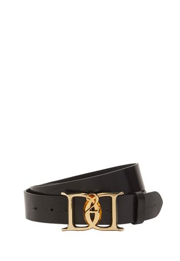 Double D Leather Buckle Belt