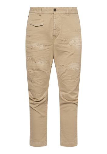 Ripped Sexy Cotton Blend Cargo Pants