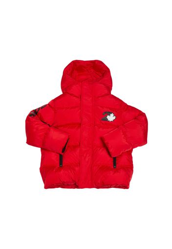 Hooded Nylon Puffer Jacket