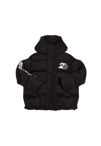 Hooded Nylon Puffer Jacket