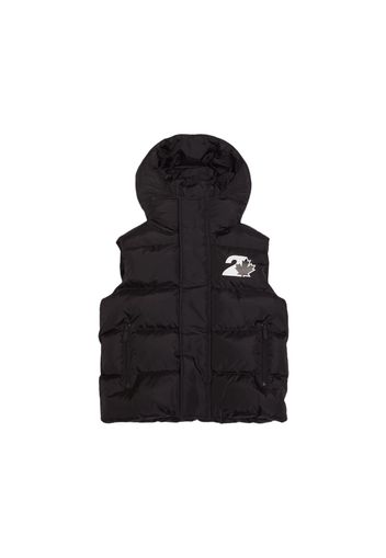 Hooded Nylon Puffer Vest