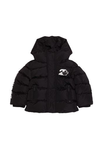 Hooded Nylon Puffer Jacket