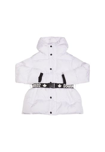 Hooded Nylon Puffer Jacket