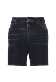 Marine Stretch Cotton Denim Shorts