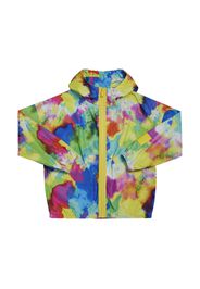 Tie Dye Nylon Hooded Jacket