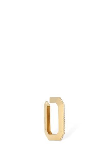 Lg Sabrina 18kt Gold & Diamond Mono Earr