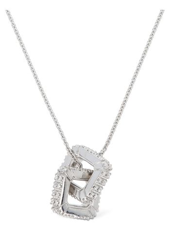 18kt Gold & Diamond Double Hug Necklace