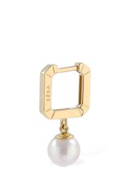 18kt Mini Pearl Mono Earring