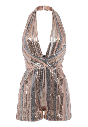 Sequined Halter Playsuit