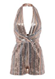 Sequined Halter Playsuit