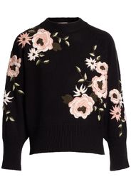 Embroidered Wool Crewneck Sweater