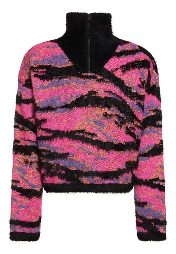 Mohair Blend Jacquard Sweater