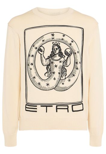 Logo Cotton Knit Sweater