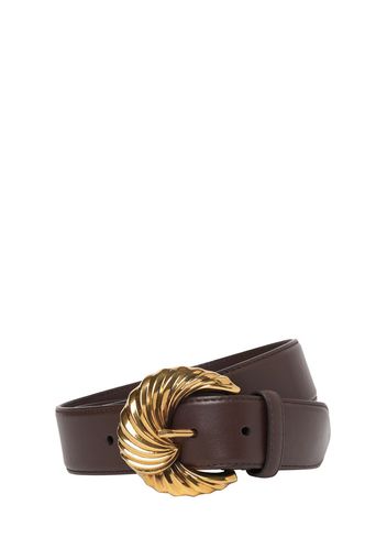 Paisley Buckle Leather Belt