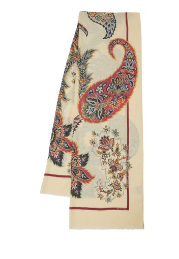 Printed Modal & Cashmere Scarf