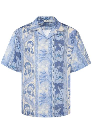 Printed Cotton Short Sleeve Shirt