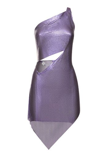 Rita Metallic One Shoulder Mini Dress