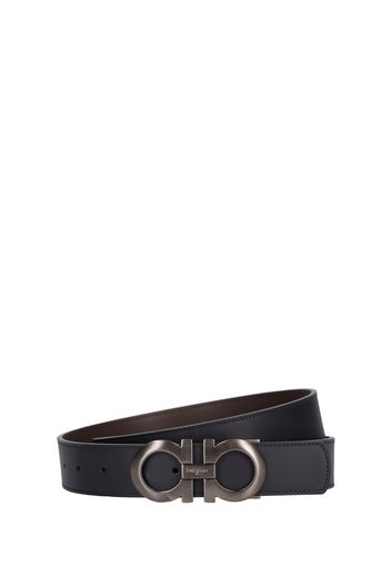 3.5cm Logo Leather Belt