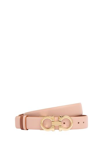 2.5cm Gancini Reversible Leather Belt