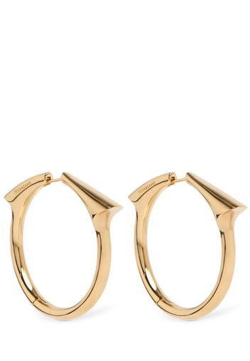 Large Gancio Point Hoop Earrings