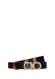 2.5cm Reversible Leather Belt