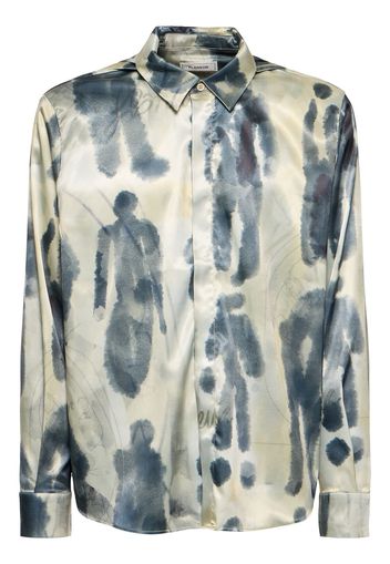 Characters Hooded Silk Shirt