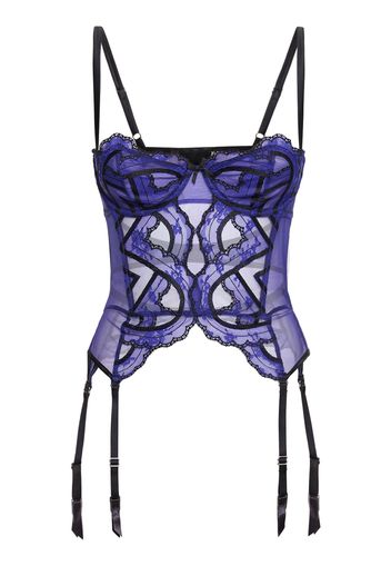 Hendrix Embroidered Garter Basque