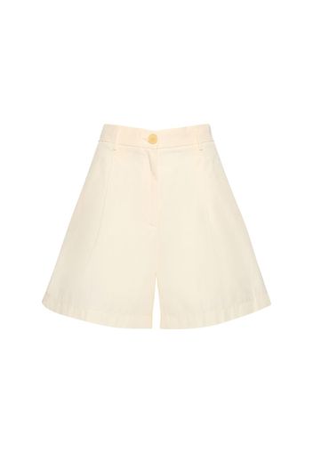 Chic Taffeta Bermuda Shorts