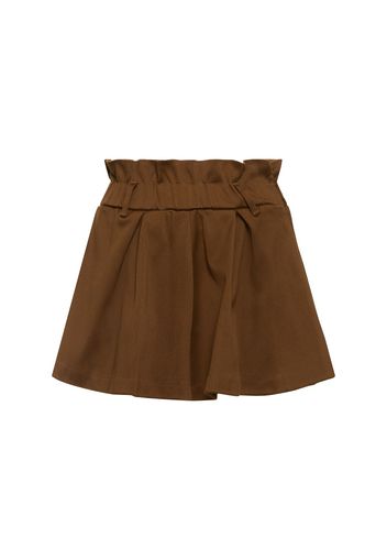 Heavy Cotton Blend Mini Skirt