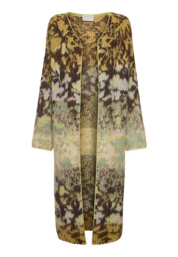 Bloom Mist Mohair Blend Jacquard Coat