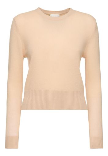 Cashmere Blend Gauze Roundneck Sweater