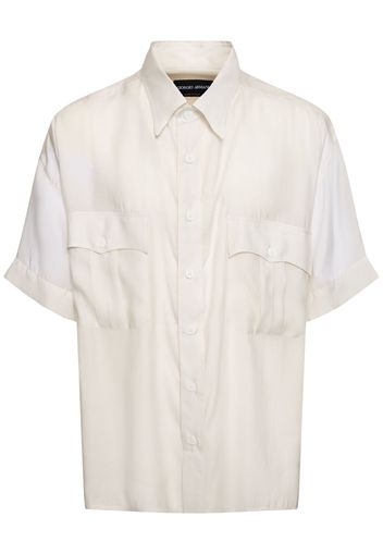 Lyocell & Silk Short Sleeved Shirt