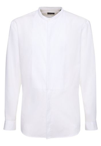 Cotton Plastron Shirt