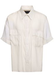 Lyocell & Silk Short Sleeved Shirt