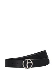 Ga Buckle Reversible Leather Belt