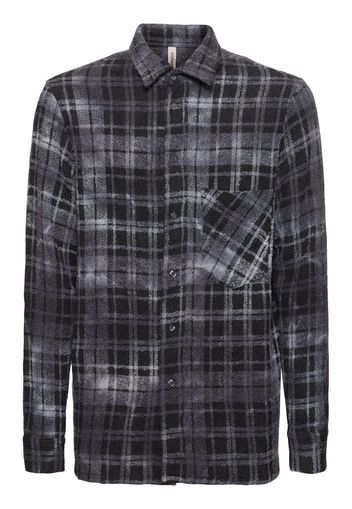 Destroyed Check Cashmere Blend Shirt