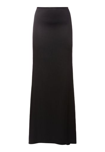 Stretch Viscose Long Skirt