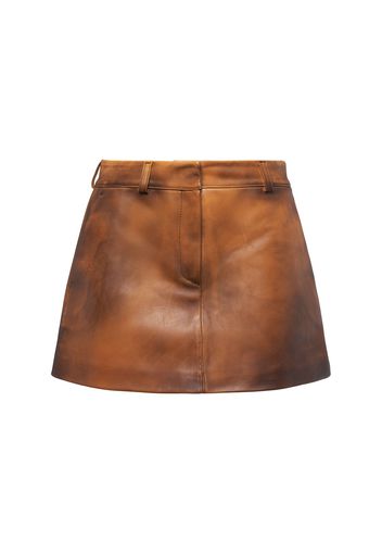 Leather Mini Skirt