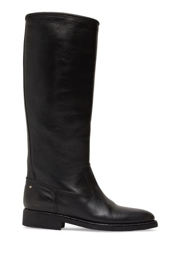 25mm Hi Biker Leather Tall Boots