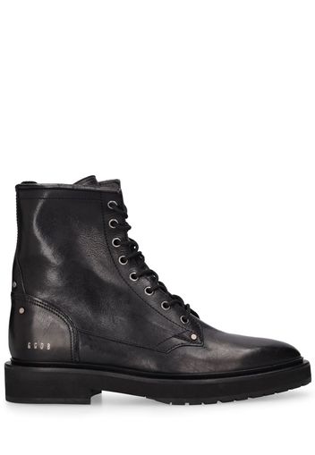 20mm Combat Leather Boots