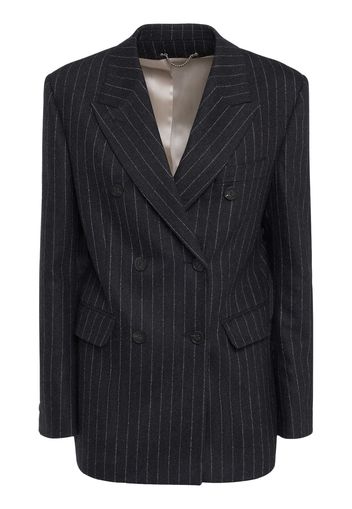 Journey Pinstriped Wool Blend Blazer