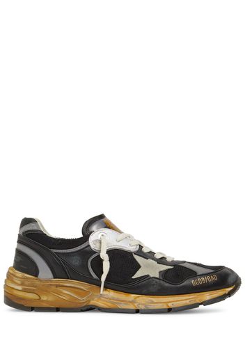 30mm Running Dad Net & Nappa Sneakers