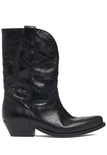 45mm Wish Star Shiny Leather Ankle Boots