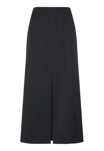 Journey Wool Gabardine Midi Skirt