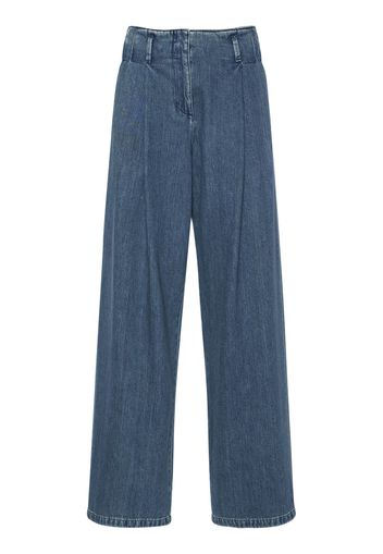 Journey Cotton Denim Wide Jeans