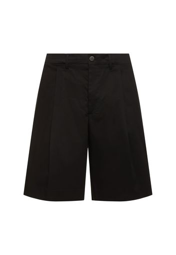 Logo Comfort Cotton Gabardine Shorts