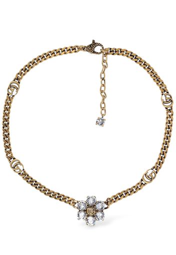 Gg Marmont Choker W/ Crystal